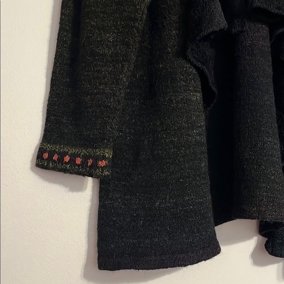 Bebhinn Marten Vintage Made in Ireland Wool Silk Blend Open-Front Sweater - Picture 4 of 10